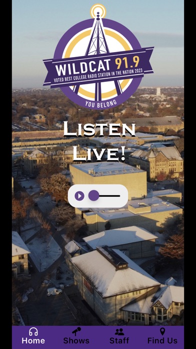 Wildcat 91.9 iPhone screenshot 1 - Entertainment app