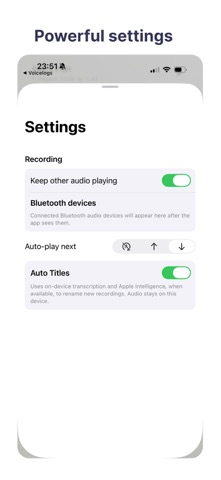 Voice Notes - Audio recorder iPhone screenshot