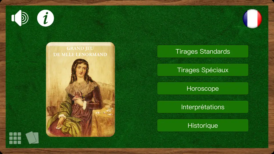 Capture d'écran de Lenormand Tarot sur iPhone 1