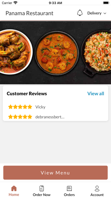 Panama Restaurant. Screenshot