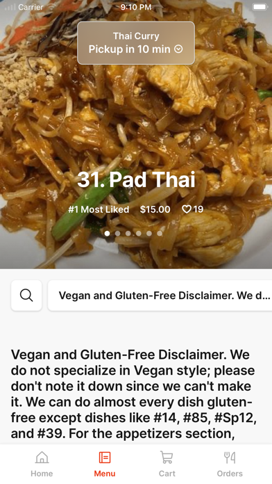 Thai Curry Authentic Cuisine Screenshot