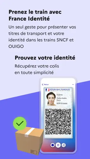 Capture d'écran de France Identité sur iPhone 7