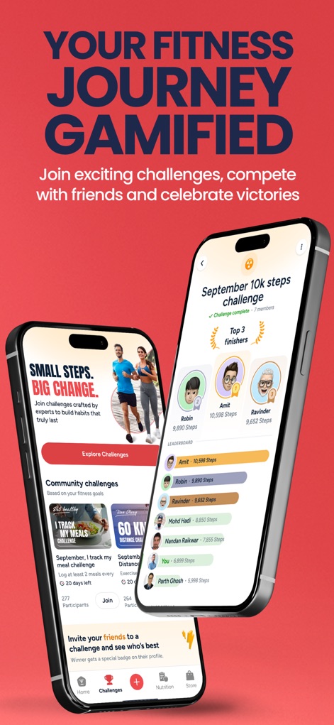 FITPASS - Fitness & Wellness - L'app gamifica il percorso fitness con "sfide di comunità" e una "classifica degli utenti" che mostra i progressi individuali, incentivando la motivazione e la competizione amichevole tra gli utenti.
