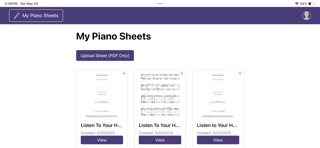 MyPianoSheets iPhone screenshot