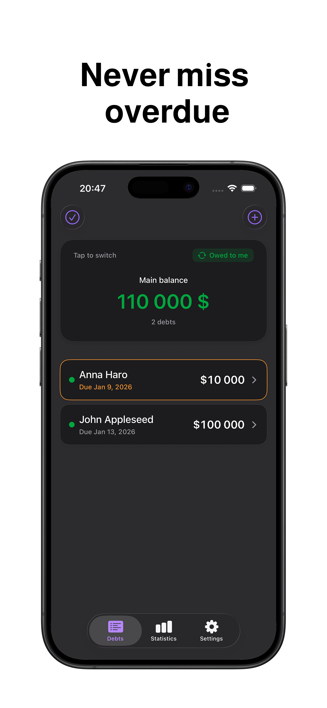 Debt Tracker – IOU & Loans screenshot 3