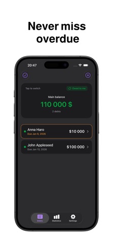 Debt Tracker – IOU & Loans Screenshot 3 of 5