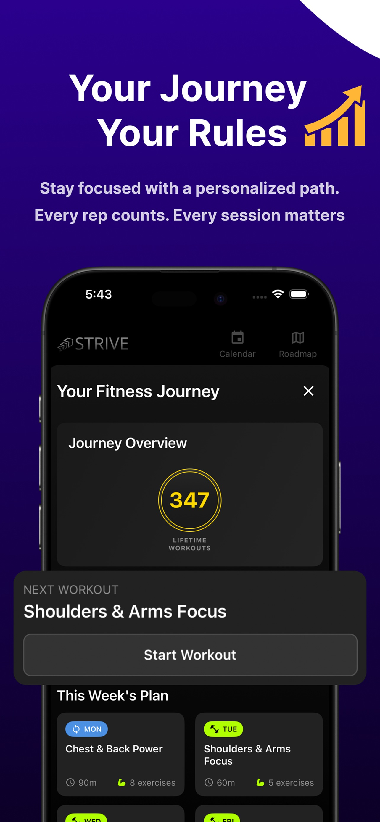 Strive Hybrid Workout Planner