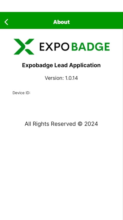 Expobadge Lead App