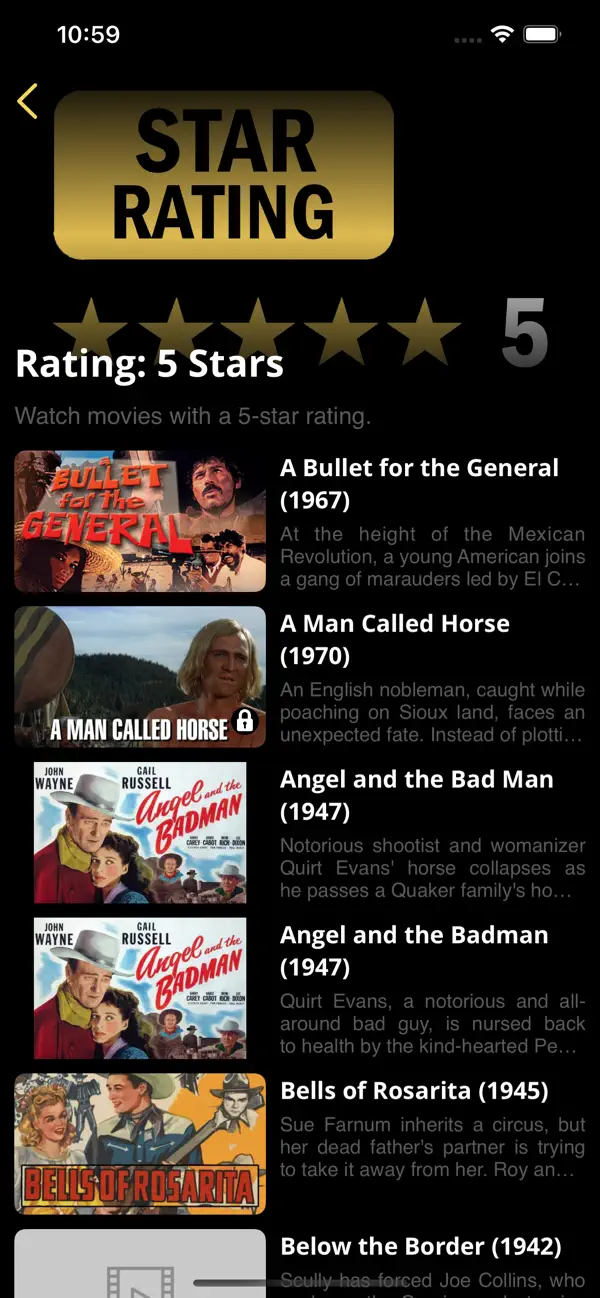 Screenshot #3 pour Western Cowboy Movies