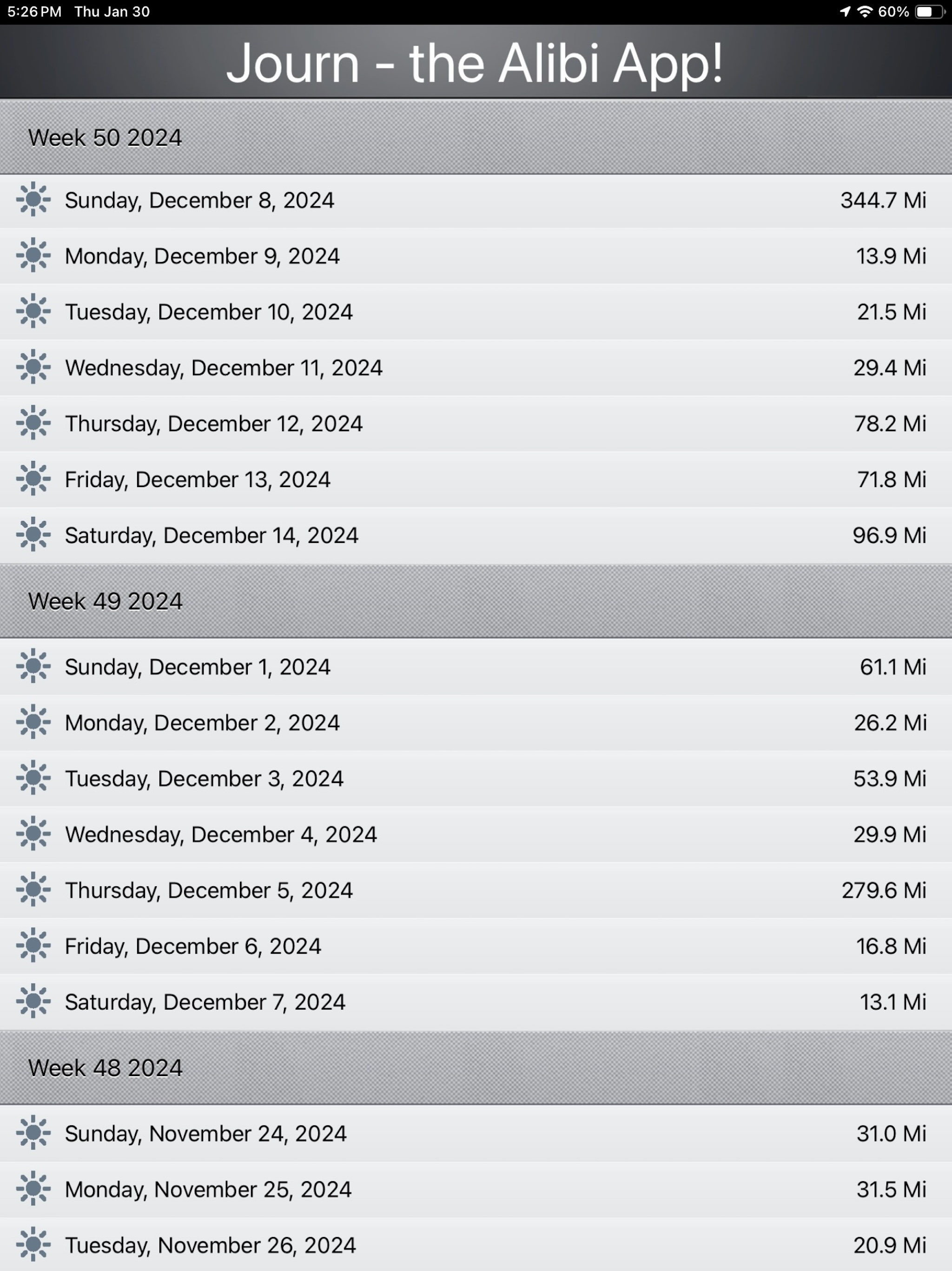 Journ - the Alibi App! screenshot 4