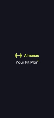 Almanac Fit: Workout Planner iPhone screenshot