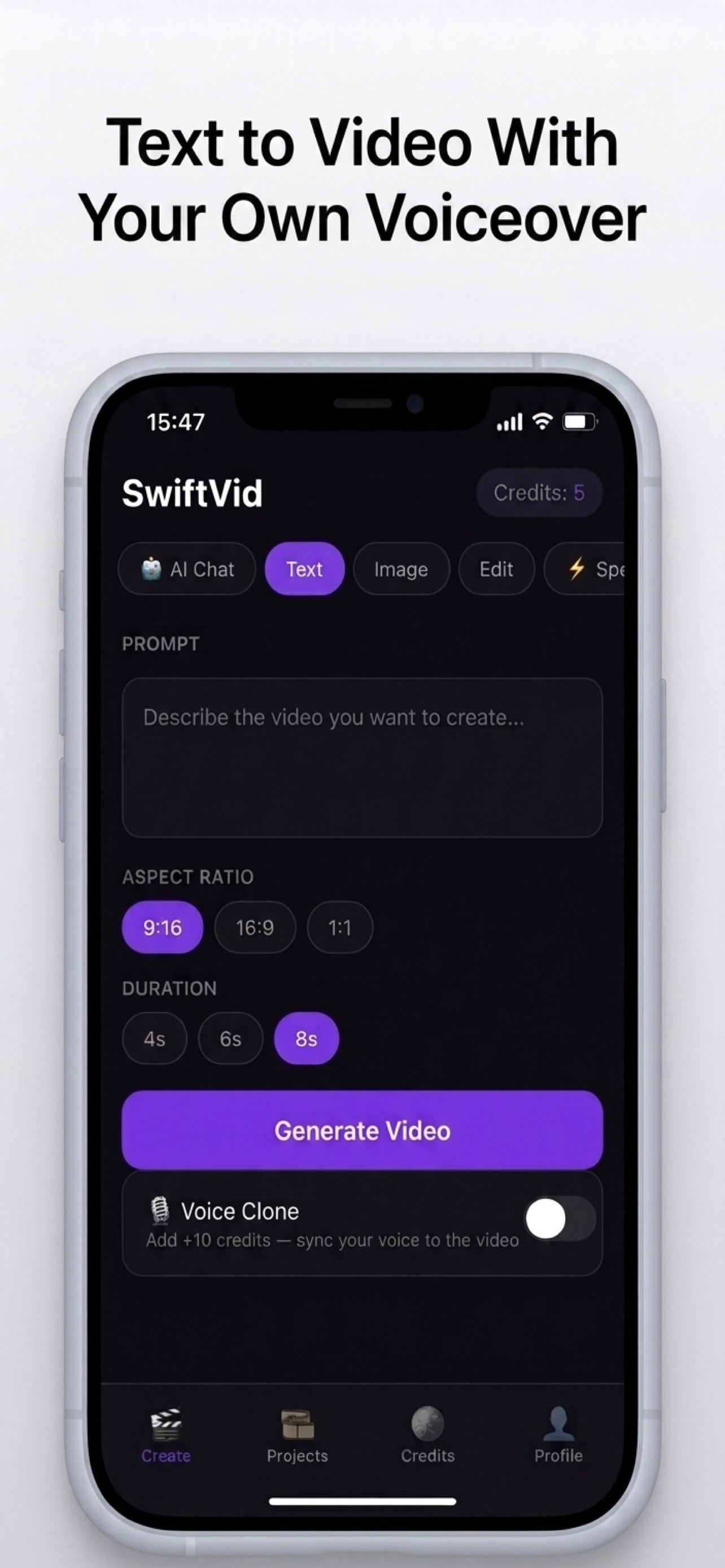 SwiftVid: AI Agent clip Editor screenshot 5