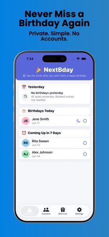 Birthday Reminder - NextBday screenshot