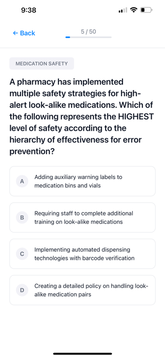 Pharmacy Tech Exam Prep Screenshot 2 of 10