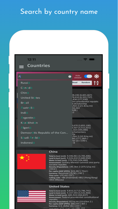 Country Insights Screenshot