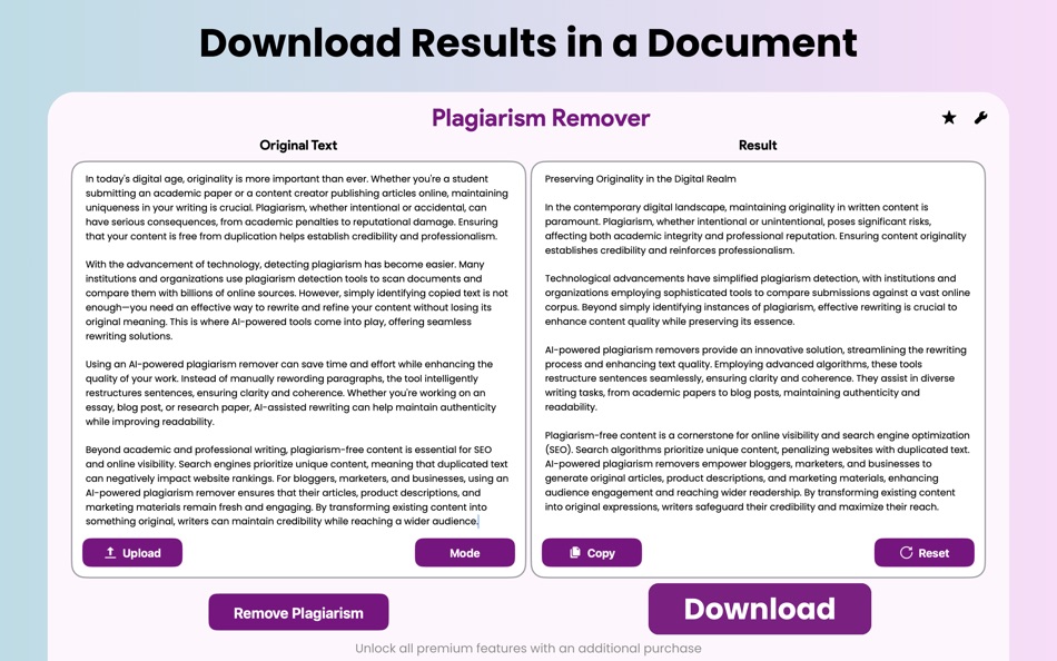 #4. Plagiarism Remover & Detector (macOS) 由: Mahwish Hasnat