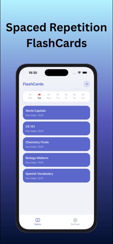 Spaced Repetition — FlashCards Screenshot 1 of 4