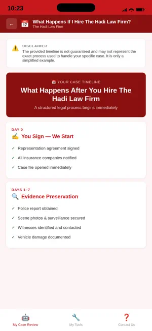 The Hadi Law Firm Injury App screenshot 3