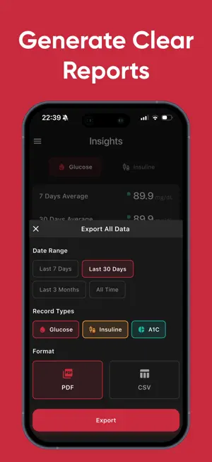 Gluco - Blood Glucose Monitor screenshot 4