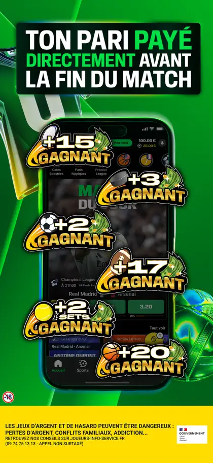 Screenshot 3 di 6 di Unibet Paris Sportifs & Poker
