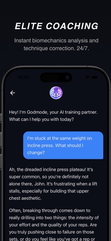 Godmode: AI Workout Planner screenshot