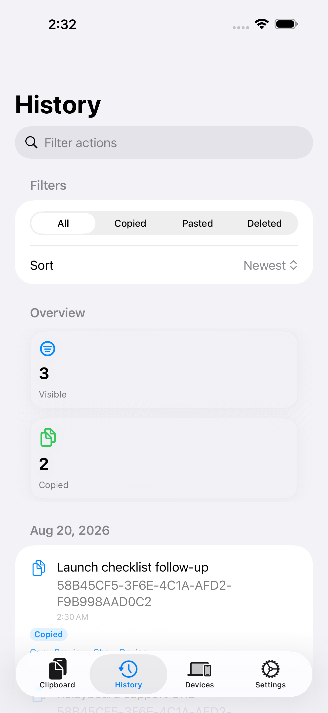 Relayboard screenshot 2