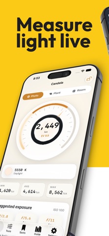Candela: Light Meter Screenshot 1 of 4