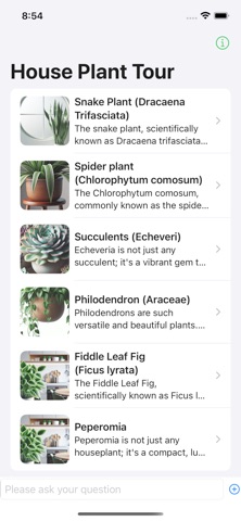 Ai House Plant Advice iPhone screenshot