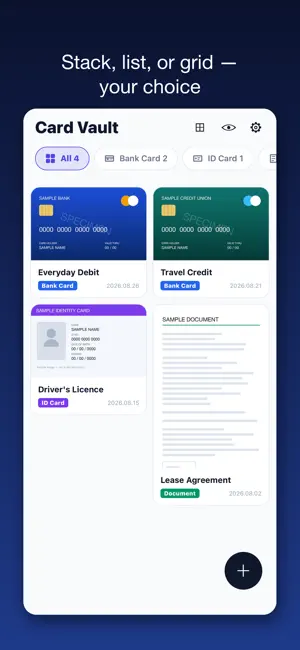 CardVault - Private Card Safe screenshot 3