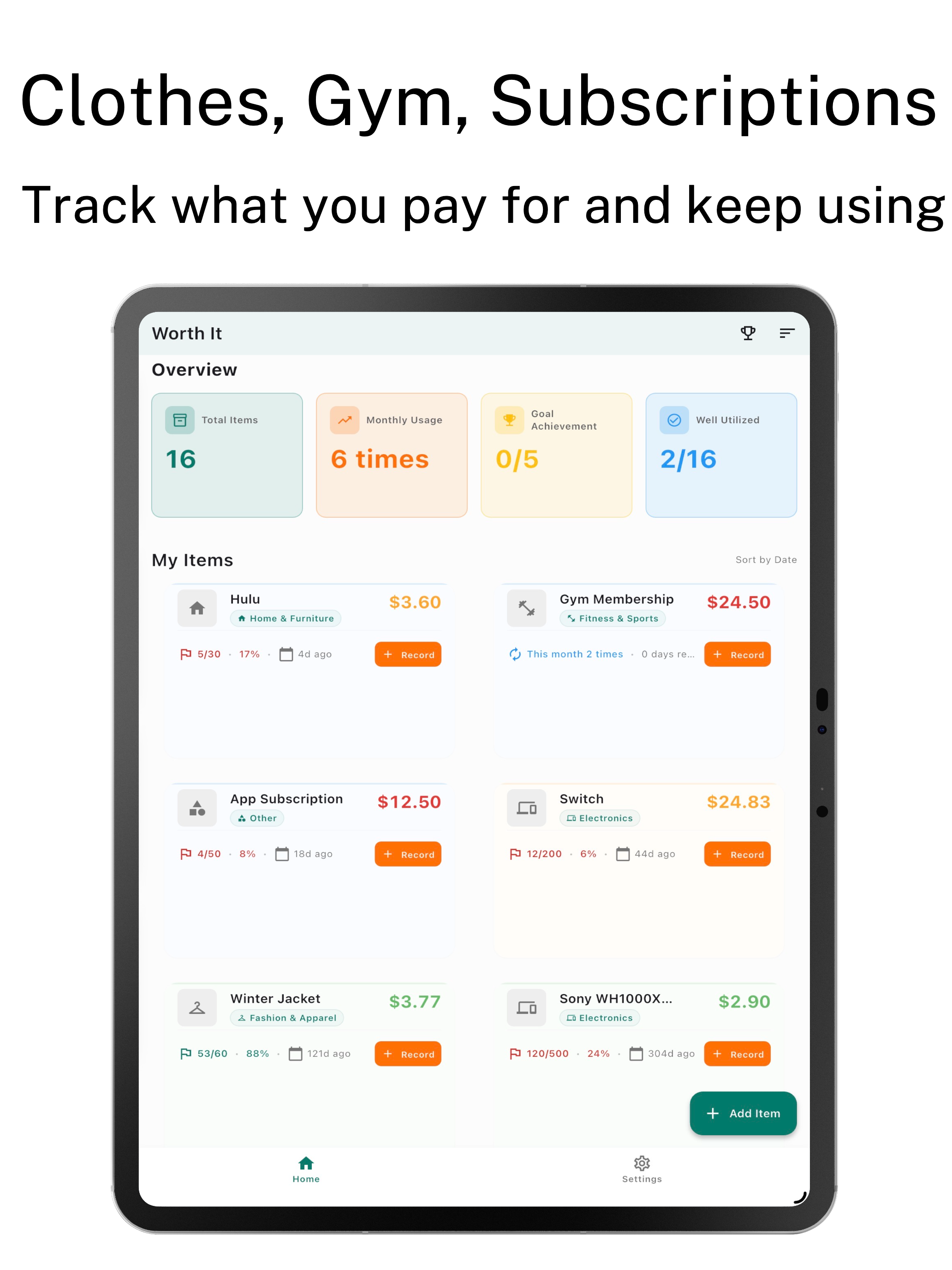 Worth It - Cost Per Use screenshot 8