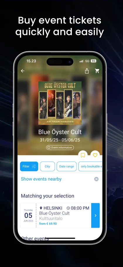 Screenshot 3 von 4 zu Lippu.fi: Tickets for Events