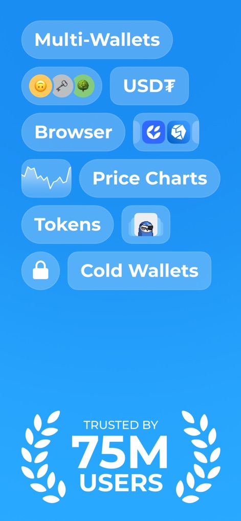 Tonkeeper — TON Wallet - This initial overview highlights direct access to core functionalities like 'Multi-Wallets' and 'Price Charts', emphasizing its robust feature set.