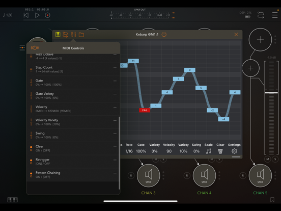 Screenshot #6 pour Kebarp AUv3 MIDI Arpeggiator