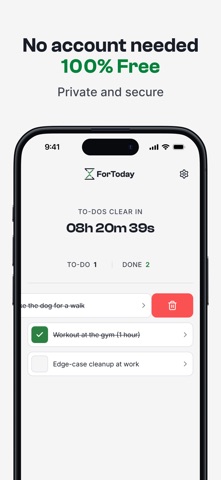 ForToday: Daily Reset To-Do screenshot
