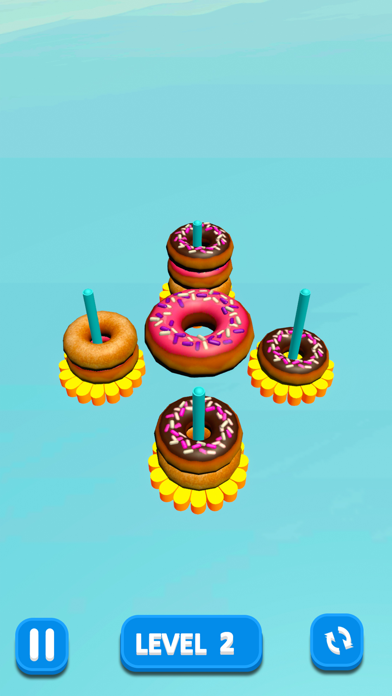 Donut Sort Color Puzzle Gamesのおすすめ画像4