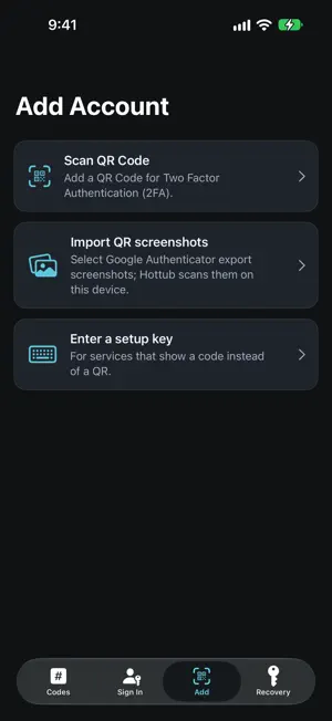 Authenticator by Hottub screenshot 2