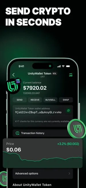 UnityWallet: Crypto & Bitcoin screenshot 4