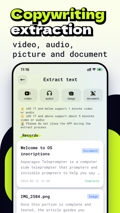 Screenshot 3 of OS Teleprompter App