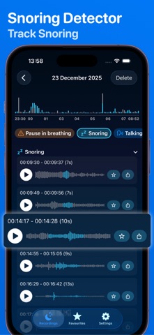 Sleep Apnea Detector - Somnio+ iPhone screenshot
