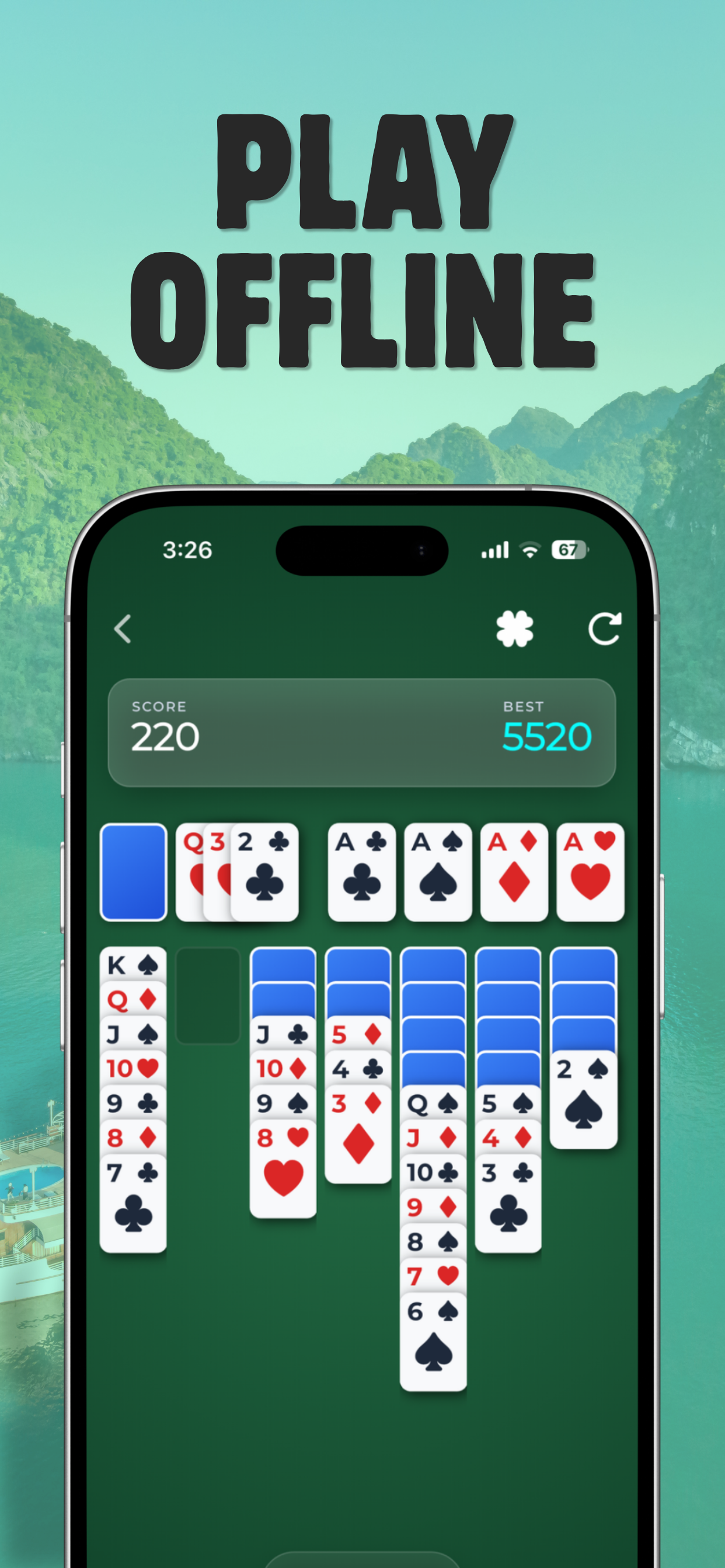 Neon Solitaire: Classic Cards screenshot 5