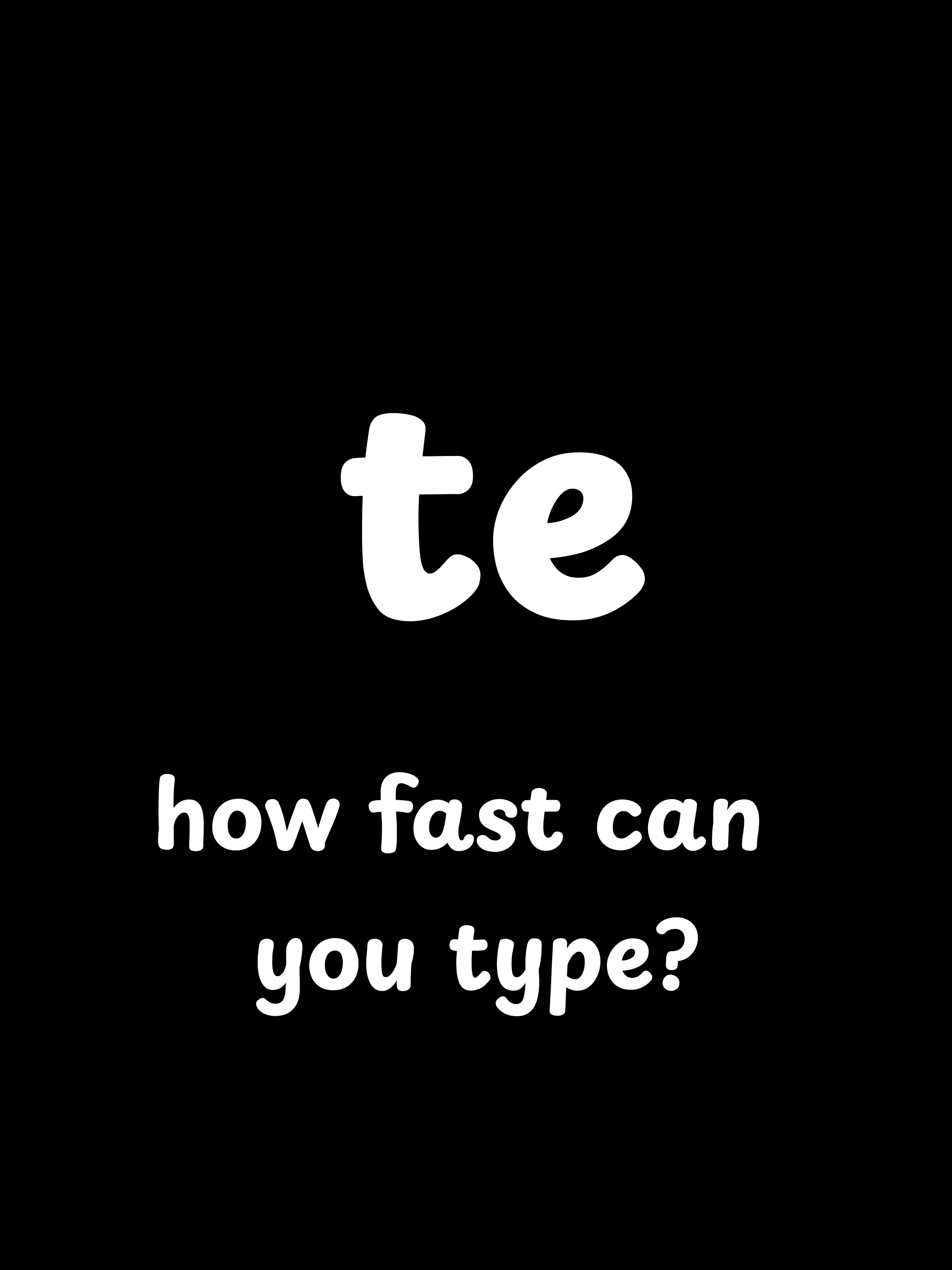 Alphabet - type english