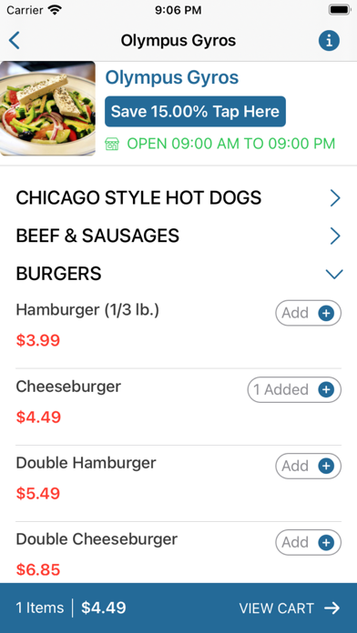 Olympus Gyros Screenshot