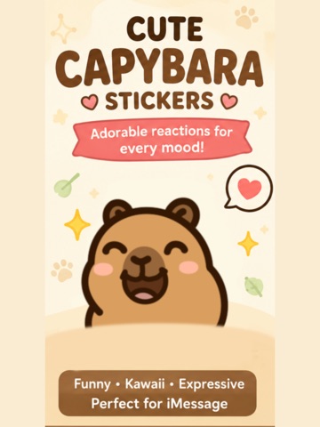 Capy-Moji Expressions iPad screenshot