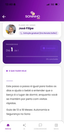 Soninho App screenshot