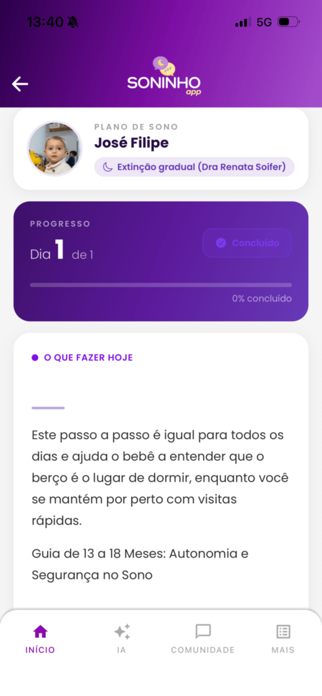 Soninho App Screenshot 2 of 5