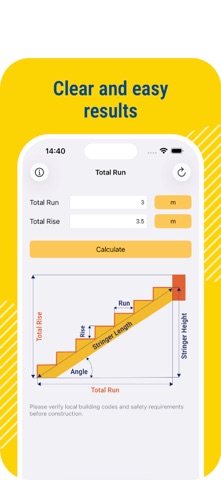 Stair Calculator: Construction Screenshot 1 of 3