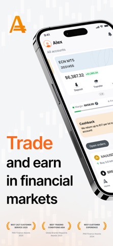 AMarkets: Finance & Trading iPhone screenshot