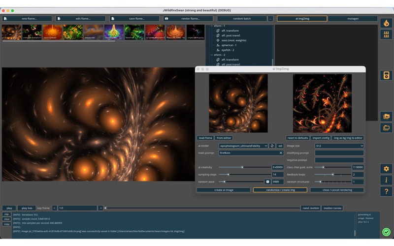 JWildfireSwan screenshot