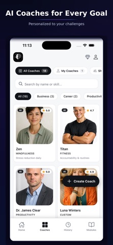 Daily Coach — AI Voice Mentor screenshot