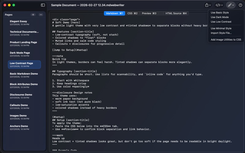 Markdown Web Writer screenshot 8
